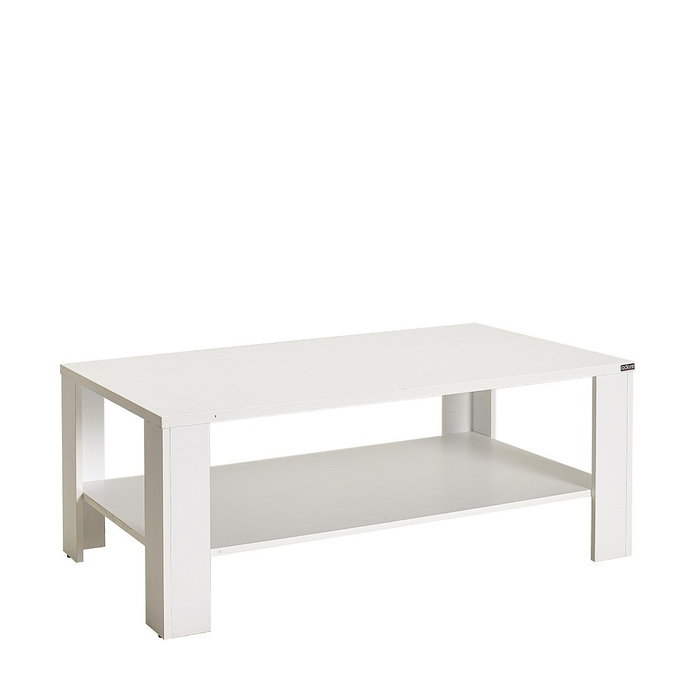 Hanah Home Shp-695-Dd-1 Mesa de Centro Blanca Diamante 110x65x42 cm Tablero Melamina 16mm Elegante Moderna Funcional